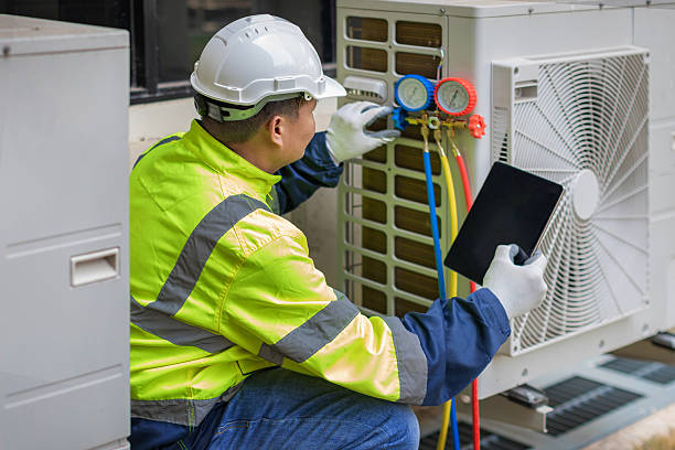 Professional Hvac Installation technician working in Alex, OK